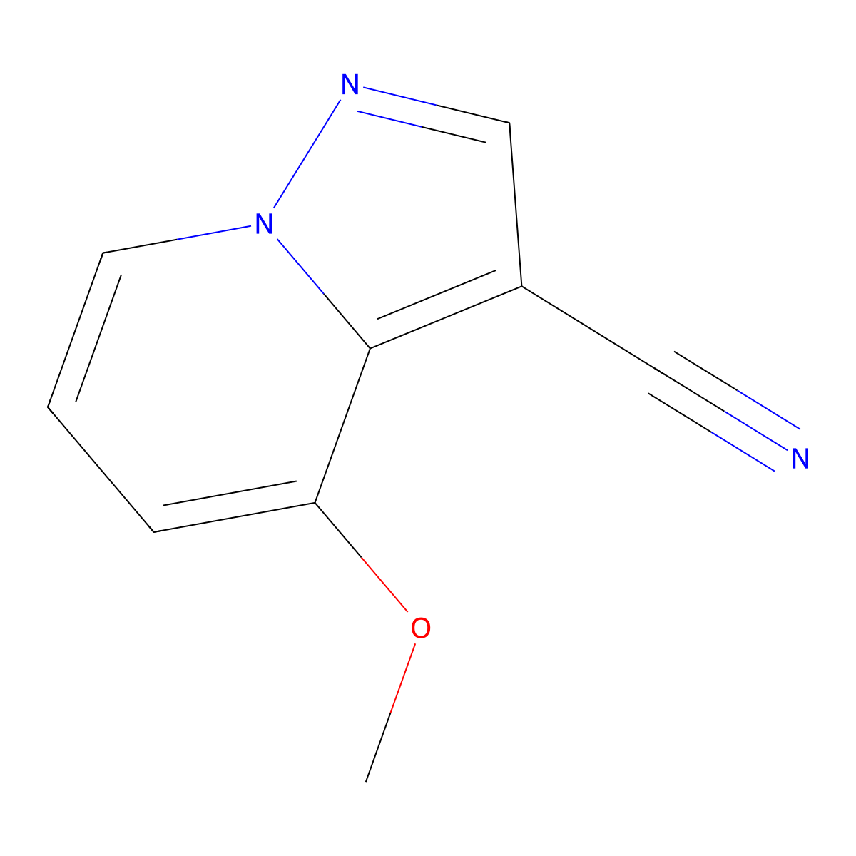 4-Methoxypyrazolo[1,5-a]pyridine-3-carbonitrile molecular structure, CAS 2110326-74-2