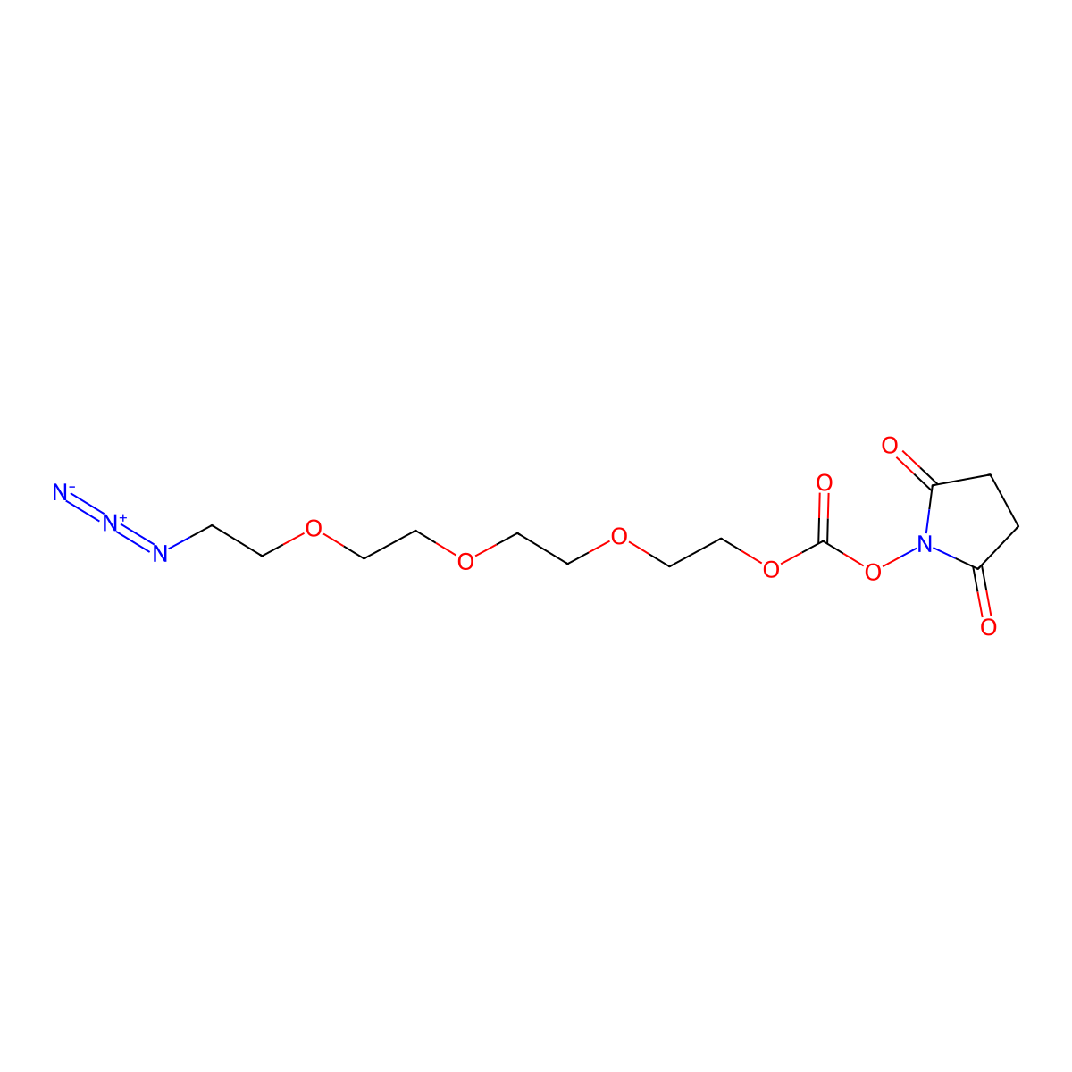 Azido-PEG3-succinimidyl carbonate molecular structure, CAS 2110448-98-9