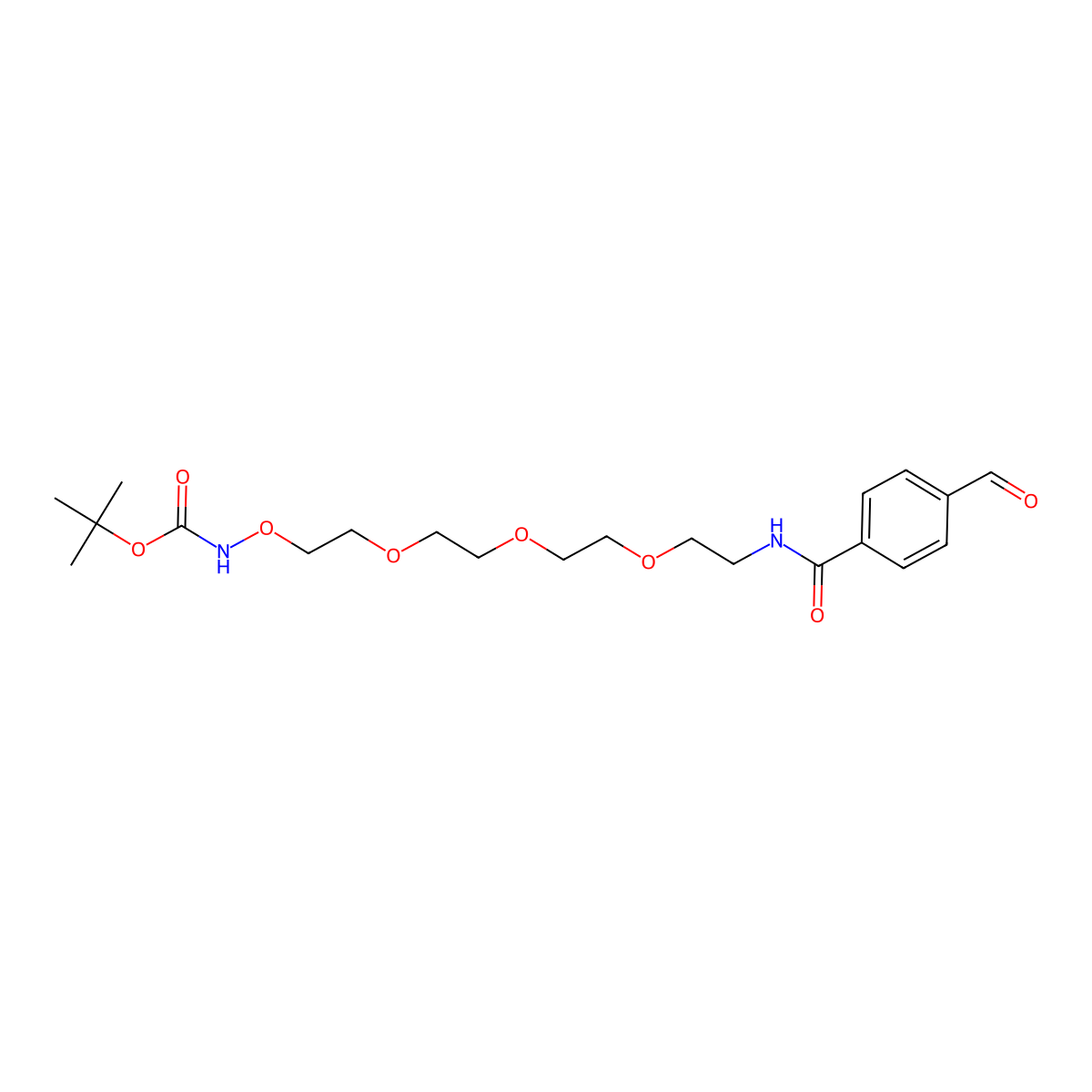 Ald-Ph-PEG3-O-NH-Boc molecular structure, CAS 2110449-01-7