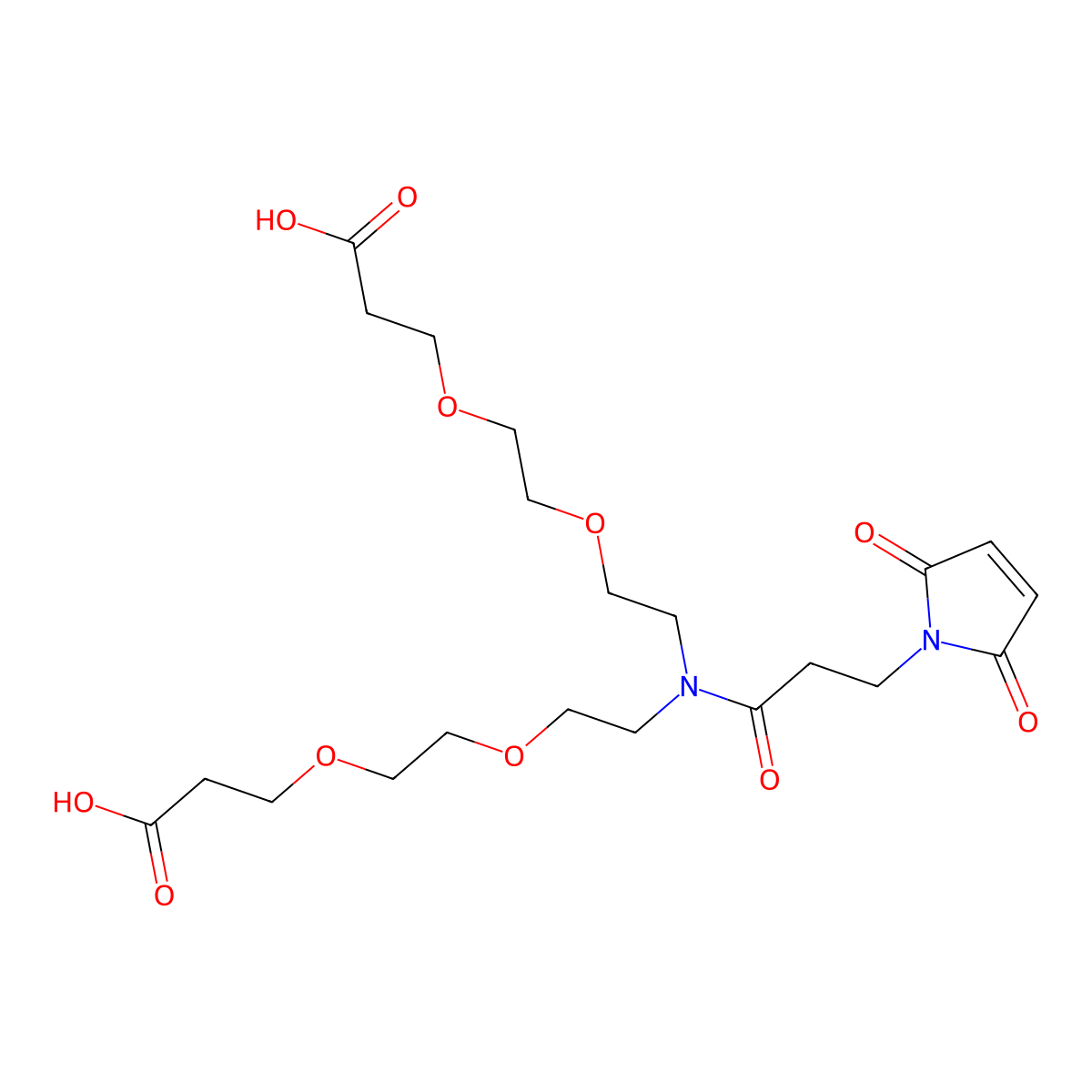 N-Mal-N-bis(PEG2-acid) molecular structure, CAS 2110449-02-8