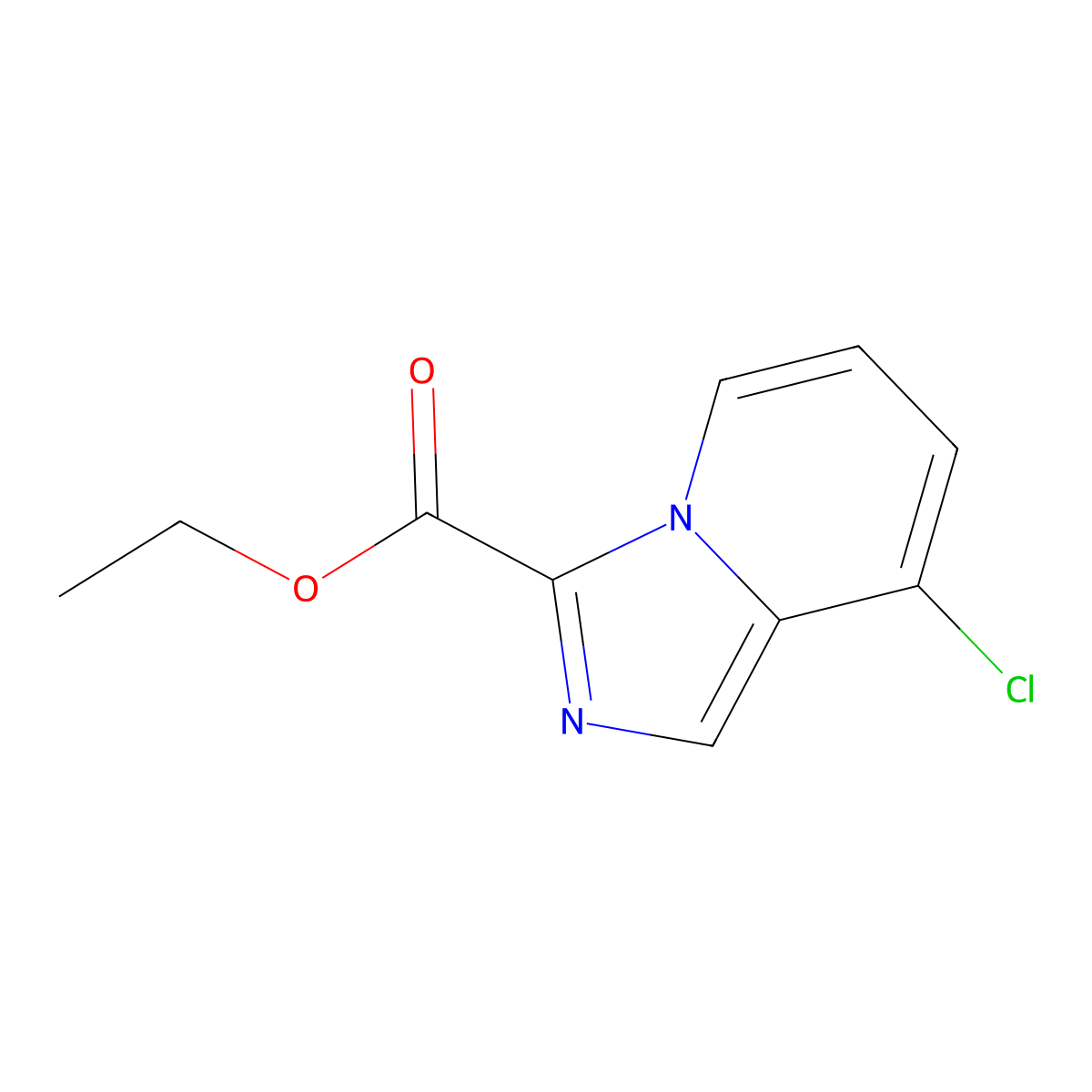Ethyl 8-chloroimidazo(1,5-a)pyridine-3-carboxylate molecular structure, CAS 2110464-82-7