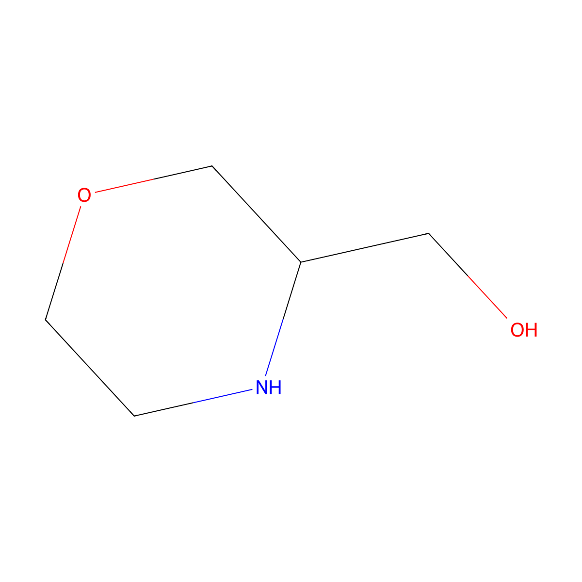 (R)-3-Hydroxymethylmorpholine molecular structure, CAS 211053-49-5