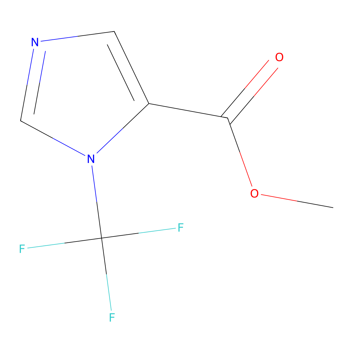 methyl 1-(trifluoromethyl)-1H-imidazole-5-carboxylate molecular structure, CAS 2110539-29-0