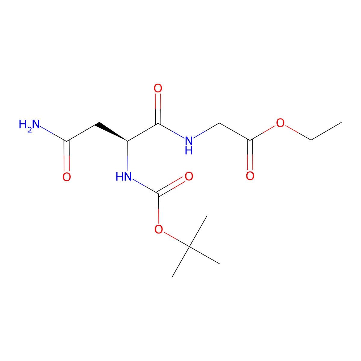 Boc-Asn-Gly-OEt molecular structure, CAS 211056-85-8