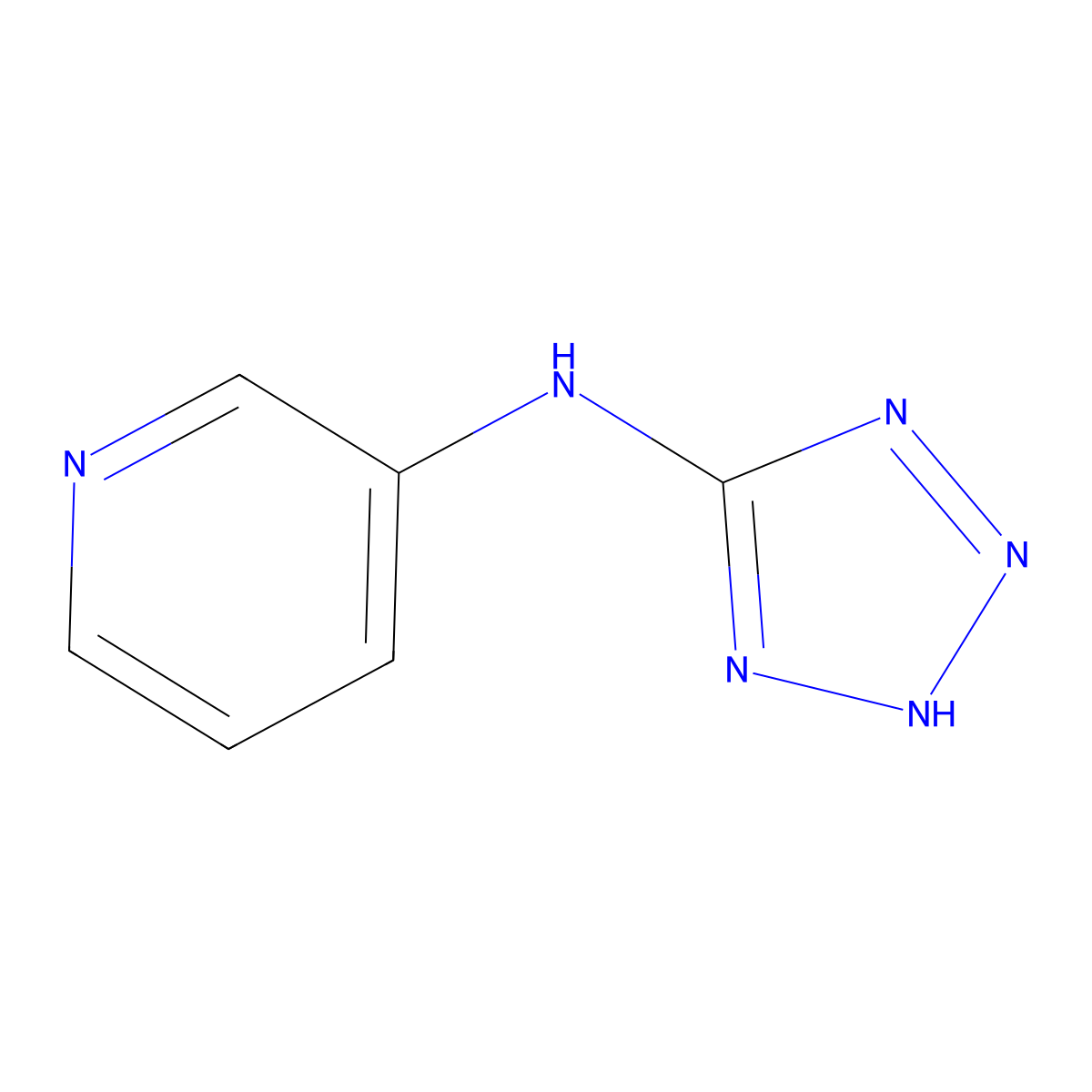 N-(2H-1,2,3,4-tetrazol-5-yl)pyridin-3-amine molecular structure, CAS 2110696-13-2