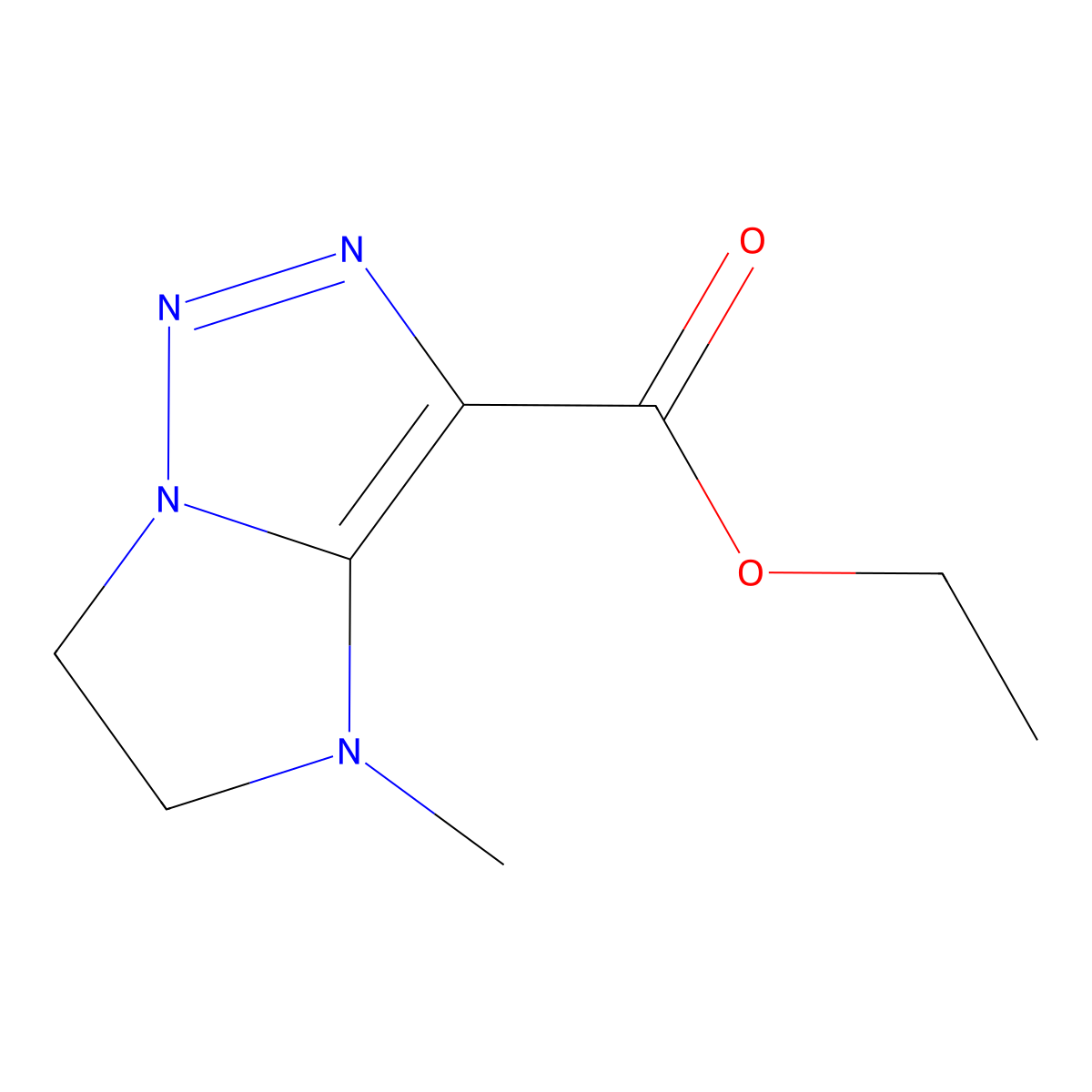 ethyl 4-methyl-4H,5H,6H-imidazo[1,2-c][1,2,3]triazole-3-carboxylate molecular structure, CAS 2110728-55-5