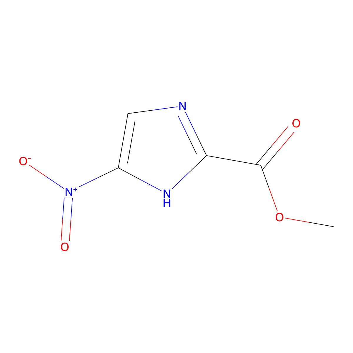 methyl 5-nitro-1H-imidazole-2-carboxylate molecular structure, CAS 2110793-02-5