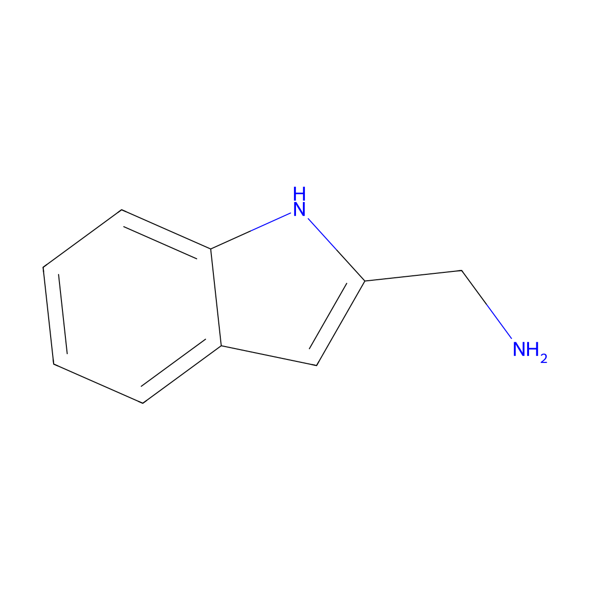 2-(Aminomethyl)indole molecular structure, CAS 21109-25-1