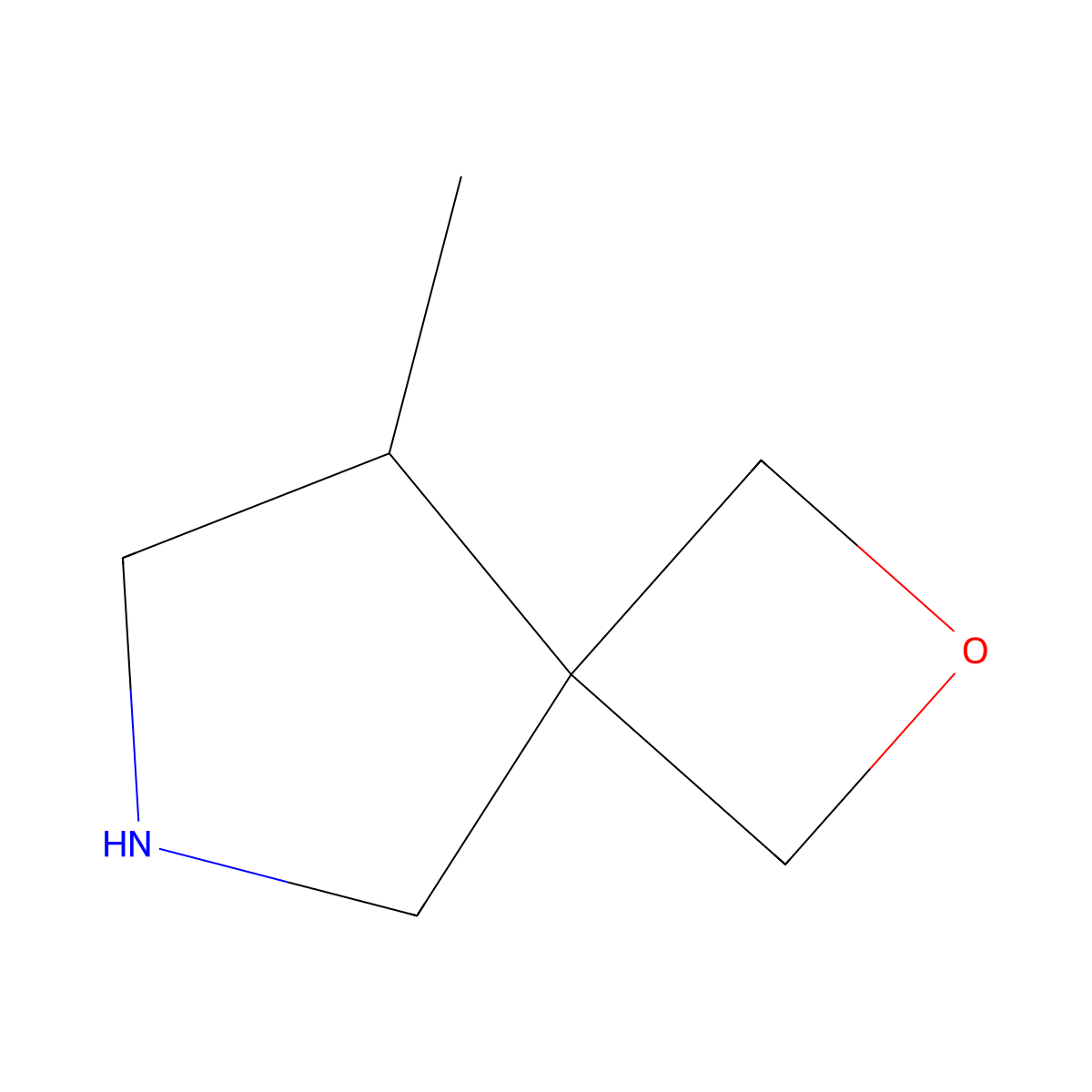 5-Methyl-2-oxa-7-azaspiro[3.4]octane molecular structure, CAS 2110933-59-8