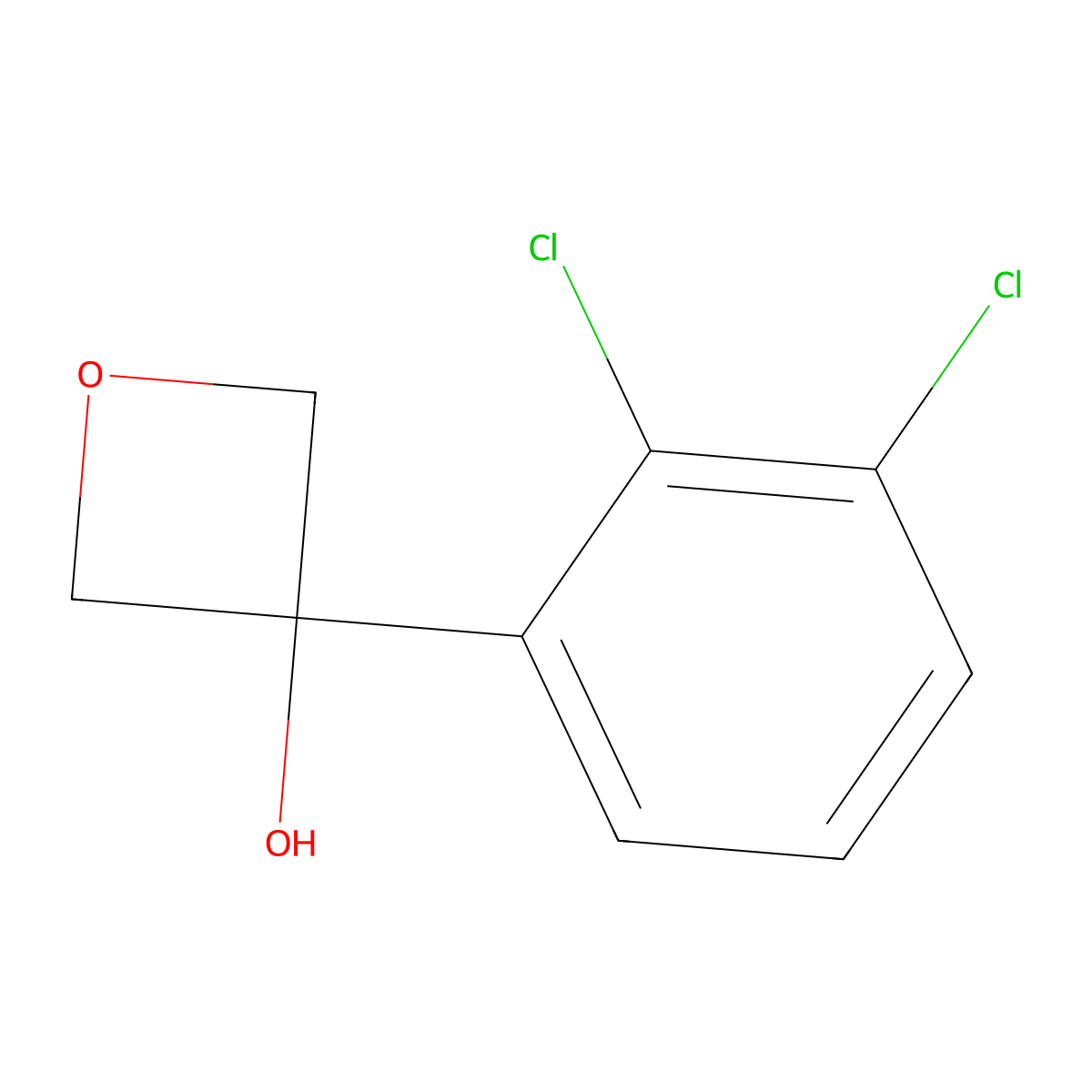 3-(2,3-Dichlorophenyl)-3-oxetanol molecular structure, CAS 2110944-54-0