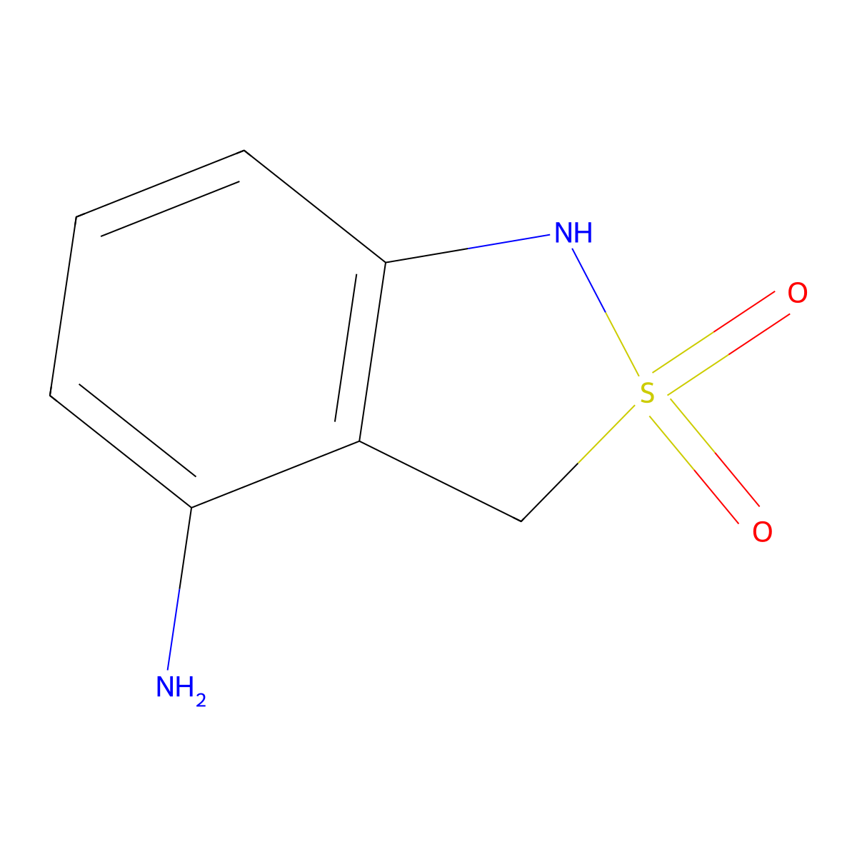 4-Amino-1,3-dihydro-2H-2lambda~6~,1-benzothiazole-2,2-dione molecular structure, CAS 211096-70-7