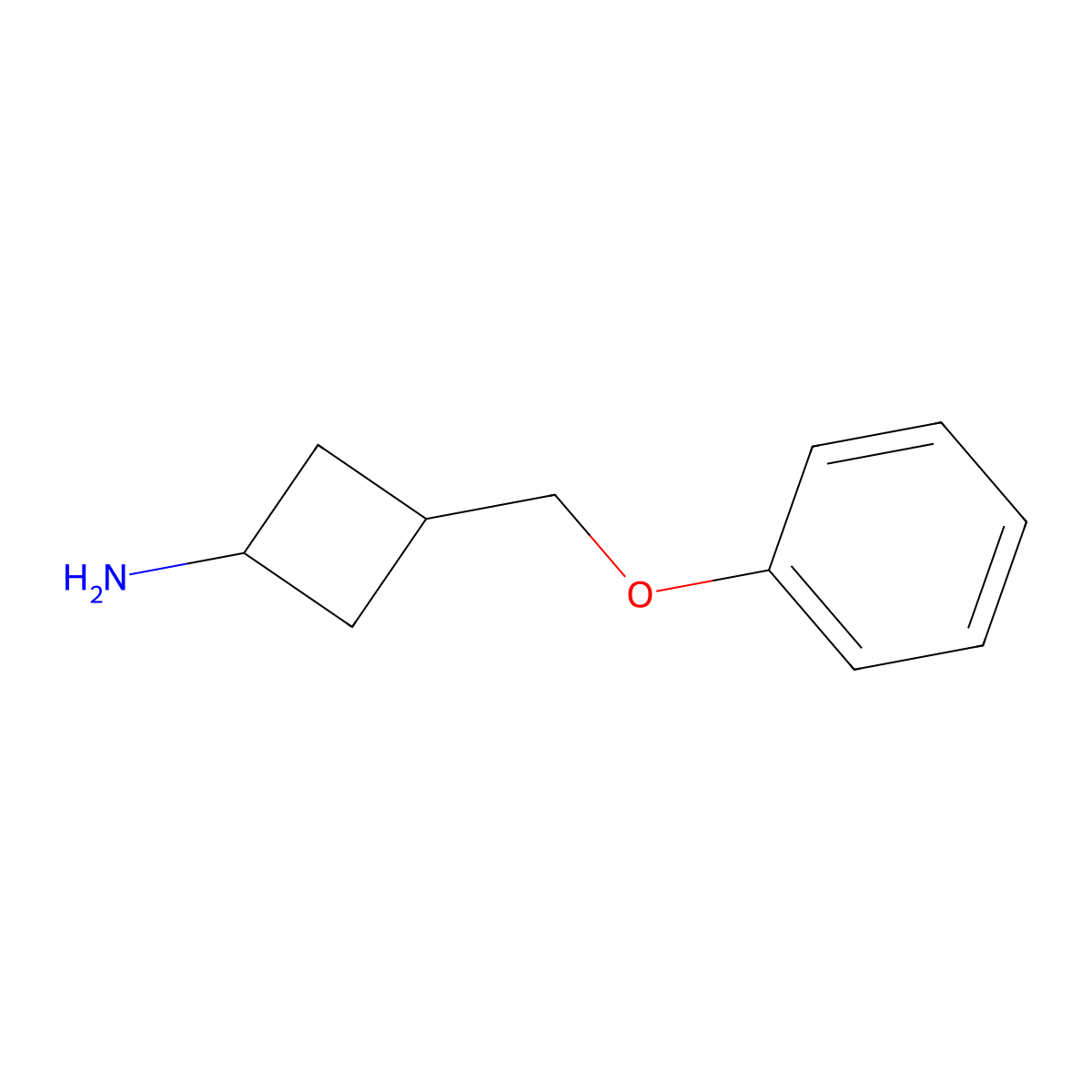 3-(Phenoxymethyl)cyclobutan-1-amine molecular structure, CAS 2110995-21-4