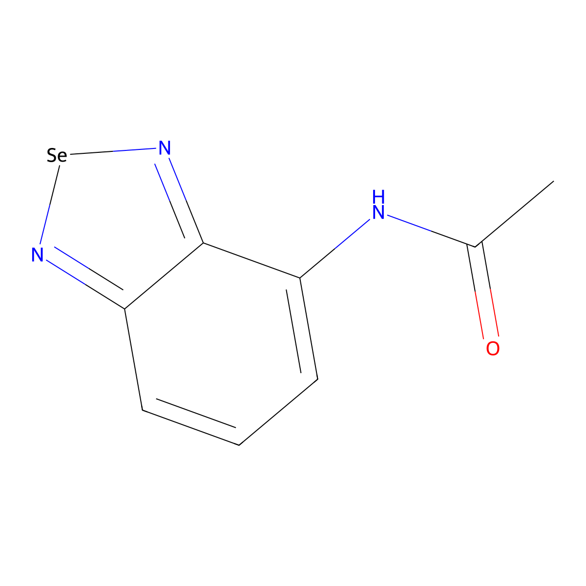 N-(2,1,3-benzoselenadiazol-4-yl)acetamide molecular structure, CAS 21110-72-5