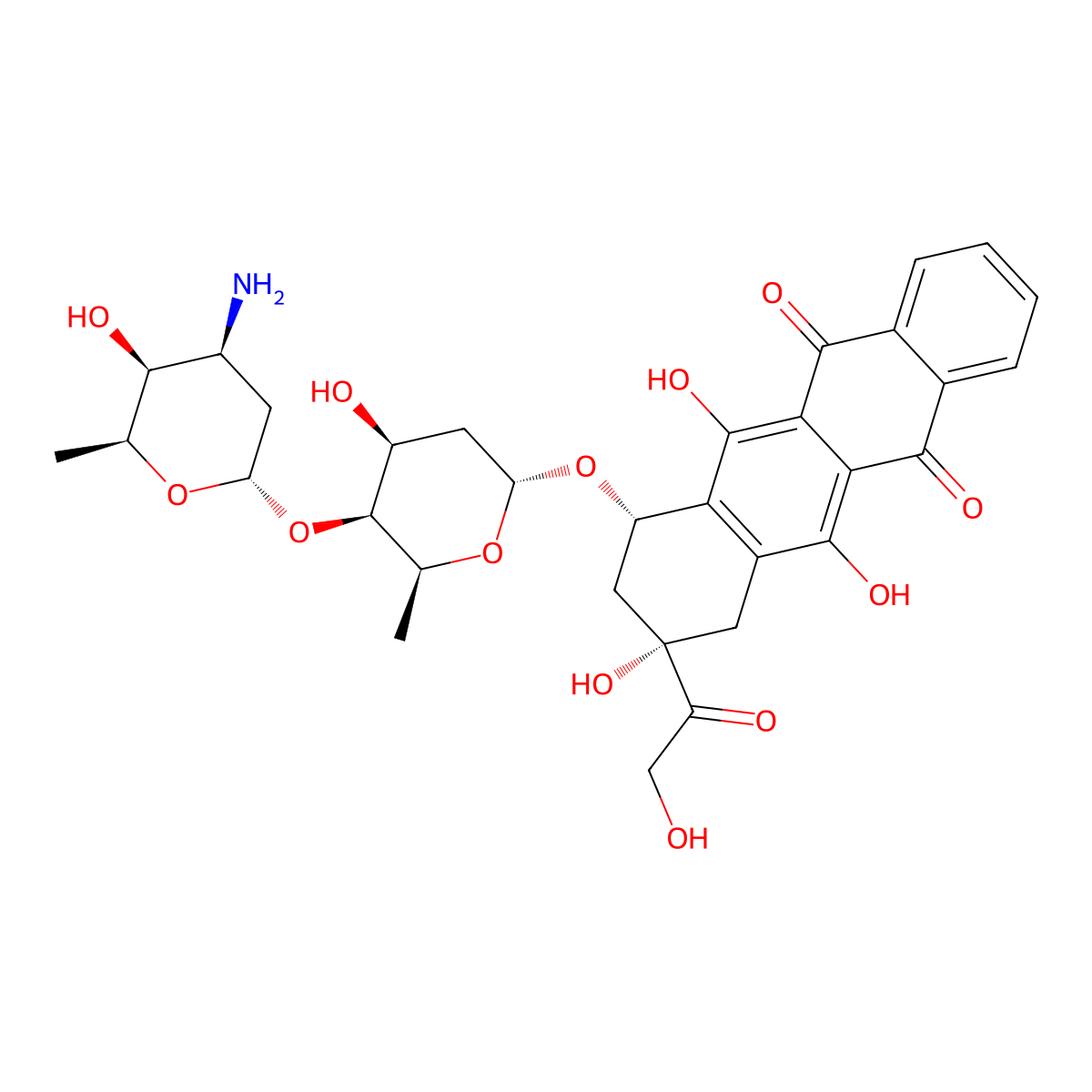 Sabarubicin molecular structure, CAS 211100-13-9