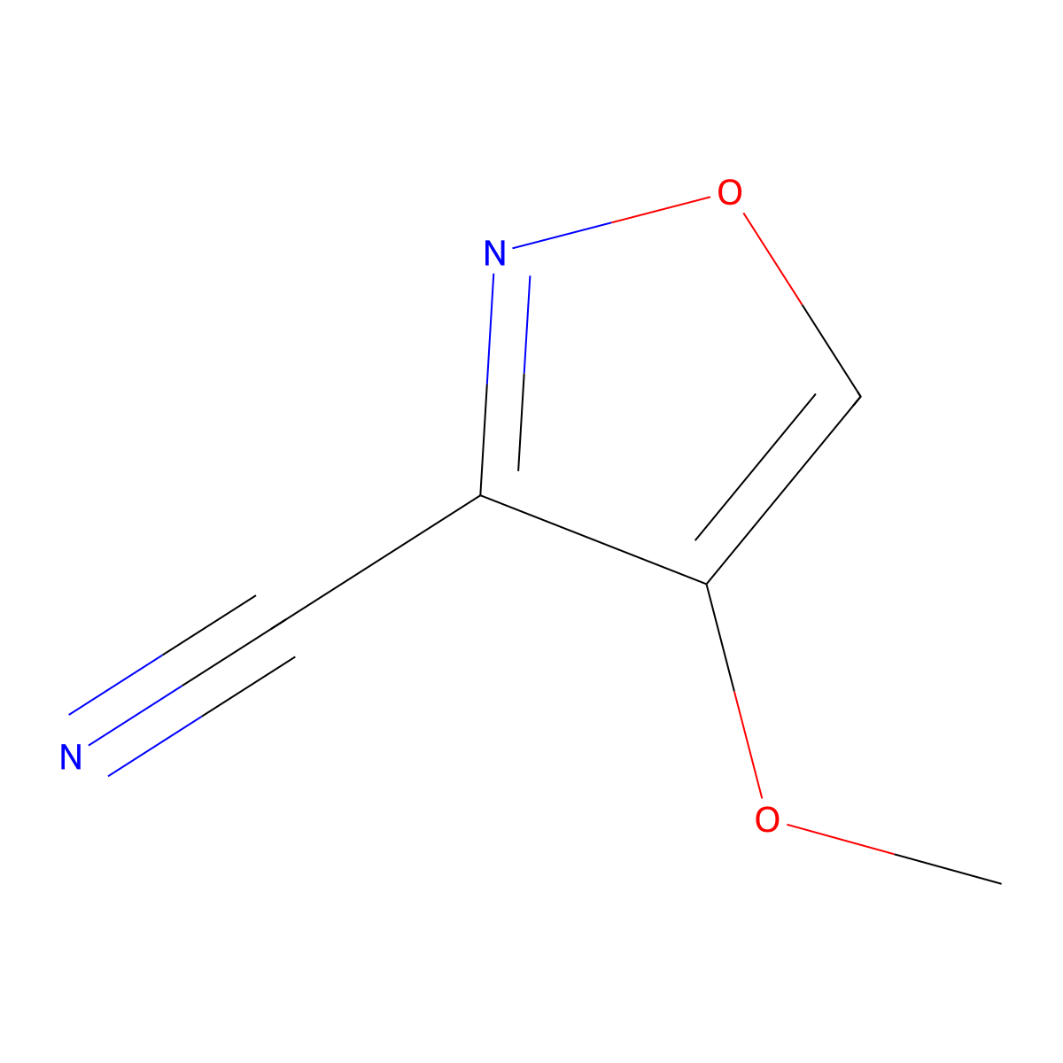 4-Methoxy-1,2-oxazole-3-carbonitrile molecular structure, CAS 2111000-41-8