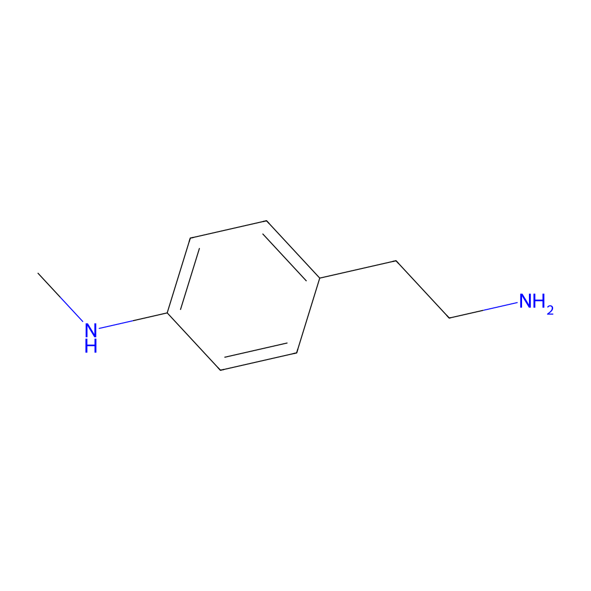 N-methyl-4-(2-aminoethyl)aniline molecular structure, CAS 211103-69-4