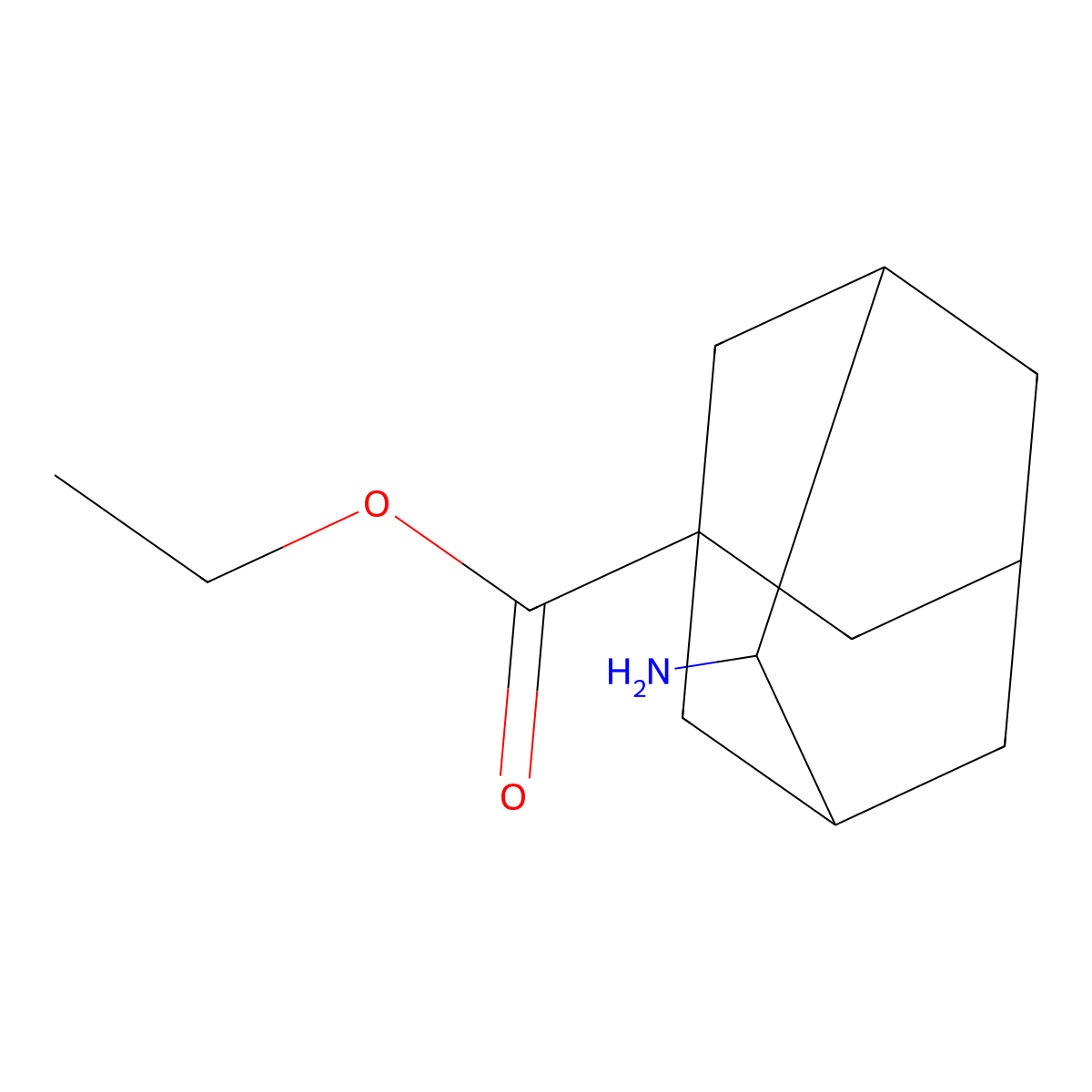 Ethyl 4-aminoadamantane-1-carboxylate molecular structure, CAS 2111051-97-7