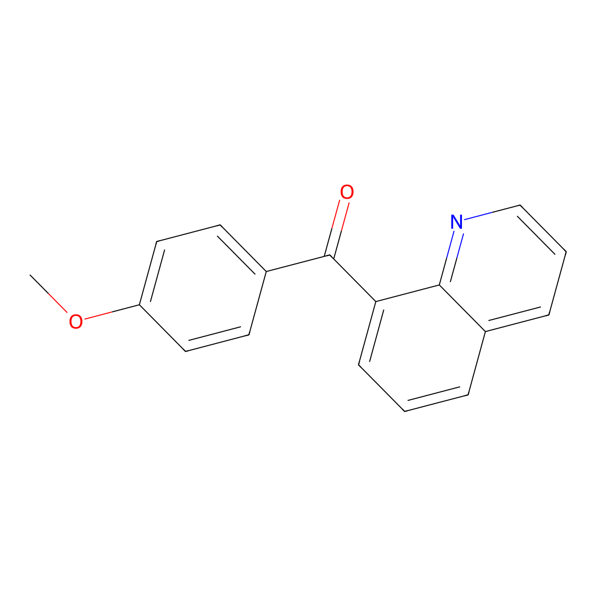 8-(4-Methoxybenzoyl)quinoline molecular structure, CAS 211106-91-1