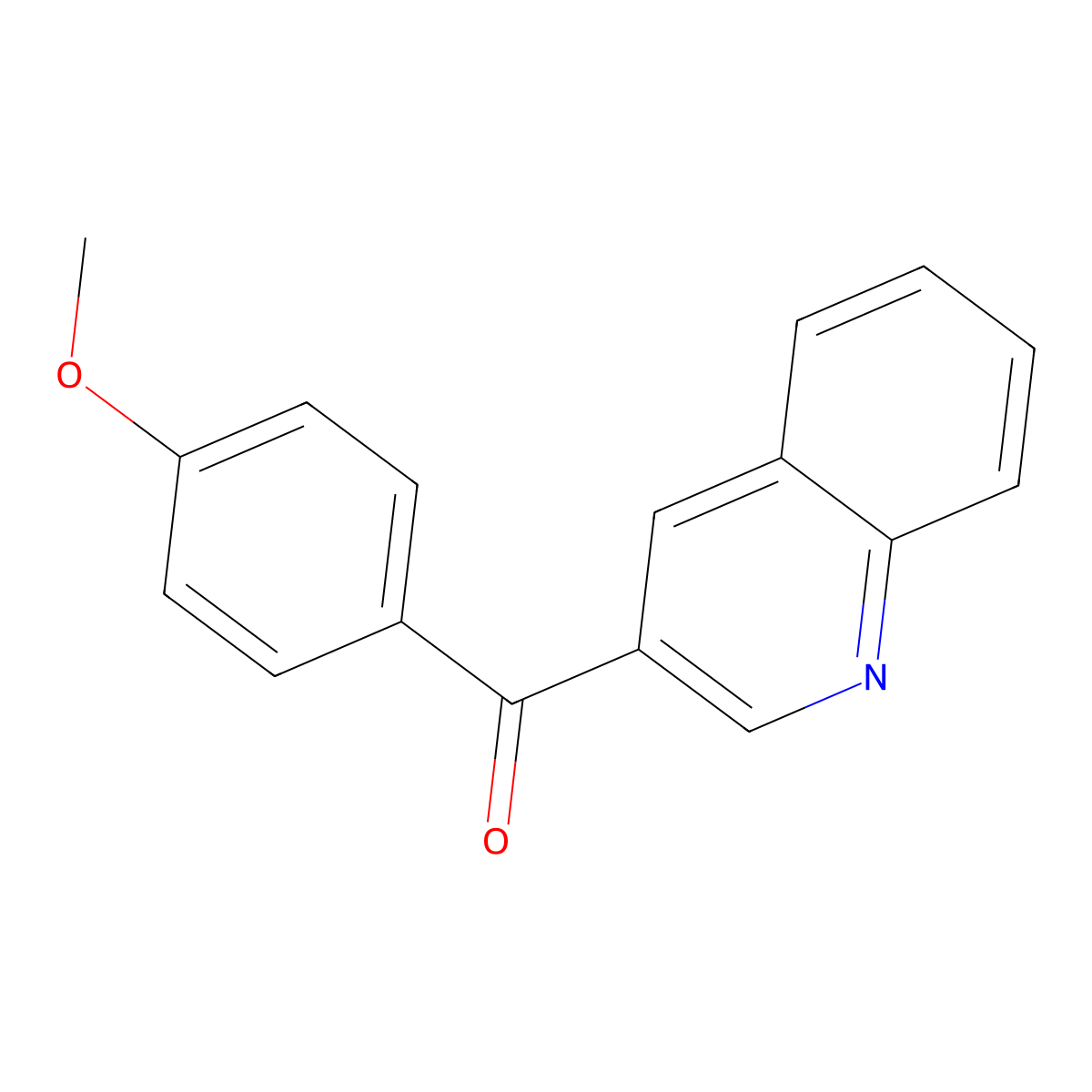 3-(4-Methoxybenzoyl)quinoline molecular structure, CAS 211106-96-6