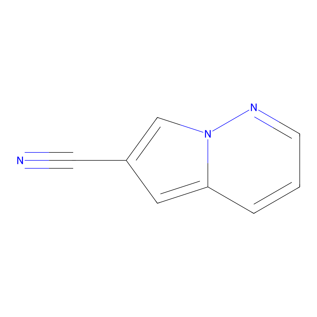 Pyrrolo[1,2-b]pyridazine-6-carbonitrile molecular structure, CAS 2111074-25-8