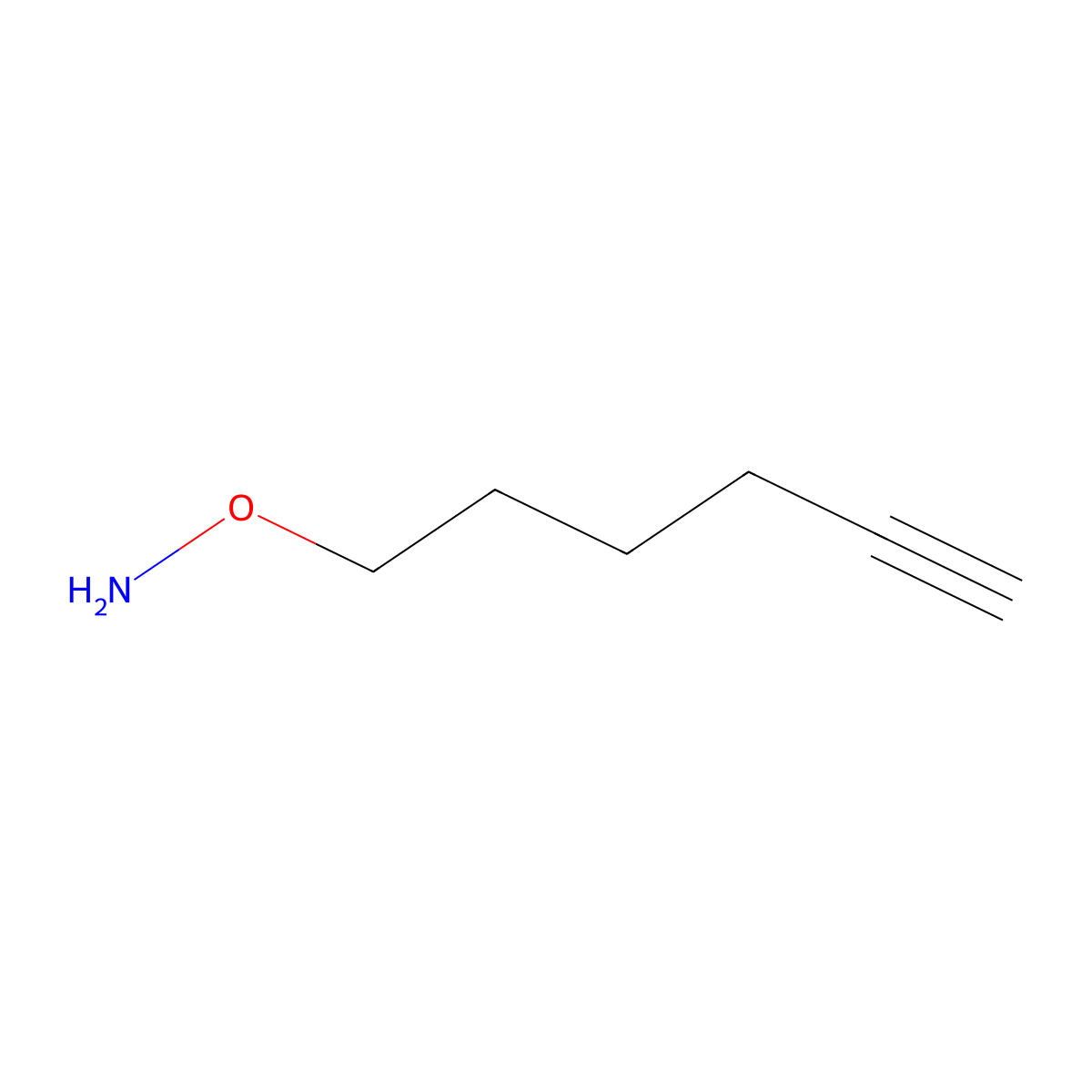 O-(Hex-5-yn-1-yl)hydroxylamine molecular structure, CAS 2111108-63-3