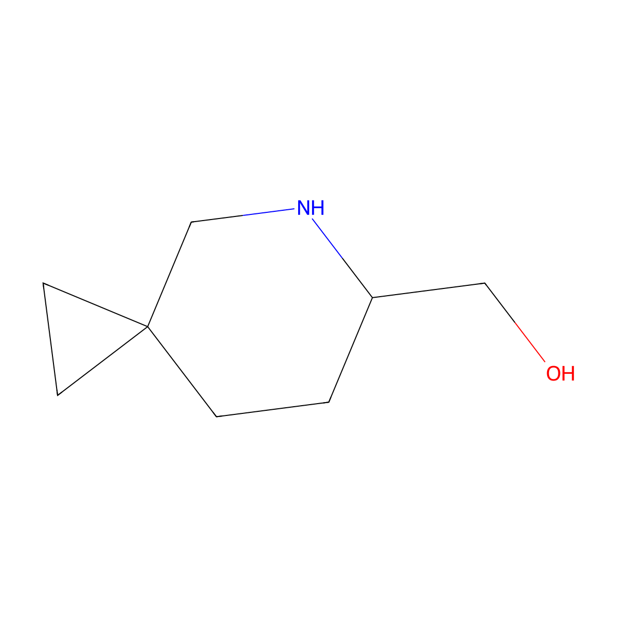 {5-Azaspiro[2.5]octan-6-yl}methanol molecular structure, CAS 2111137-79-0