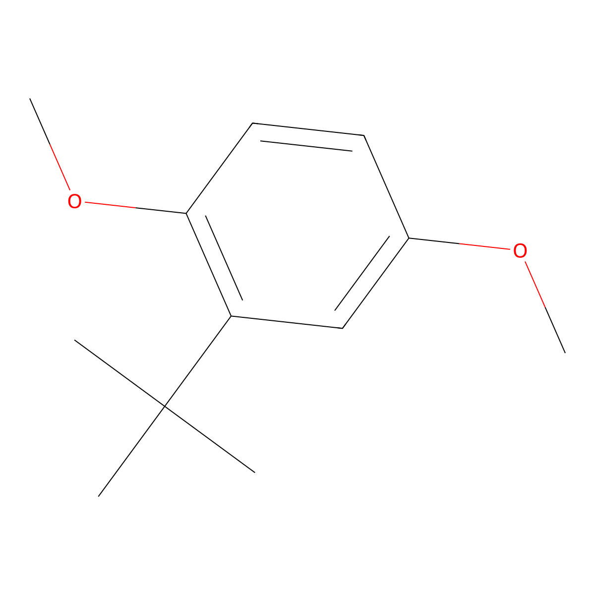 2-tert-Butyl-1,4-dimethoxybenzene molecular structure, CAS 21112-37-8