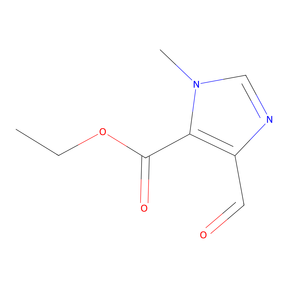 ethyl 4-formyl-1-methyl-1H-imidazole-5-carboxylate molecular structure, CAS 2111324-86-6