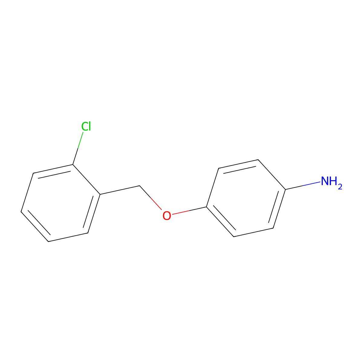 4-[(2-Chlorobenzyl)oxy]aniline molecular structure, CAS 21116-13-2