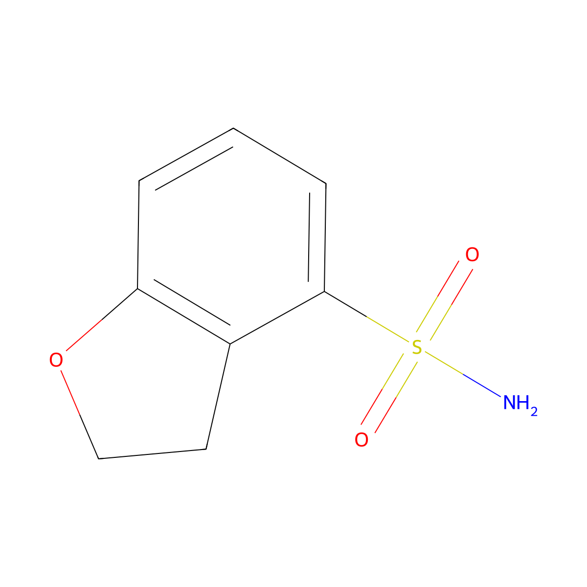 2,3-Dihydro-1-benzofuran-4-sulfonamide molecular structure, CAS 2111627-94-0