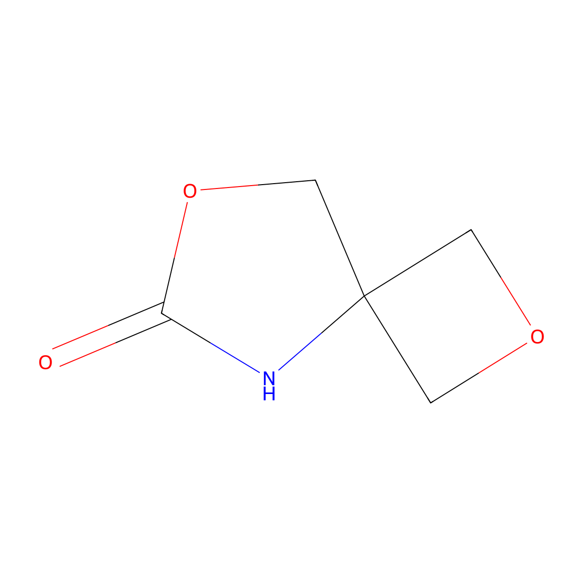 2,7-Dioxa-5-azaspiro(3.4)octan-6-one molecular structure, CAS 2111645-46-4
