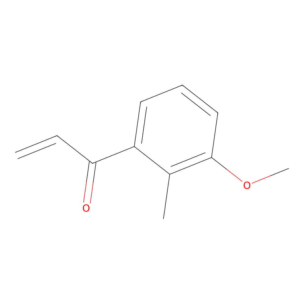 1-(3-Methoxy-2-methylphenyl)prop-2-en-1-one molecular structure, CAS 2111646-69-4