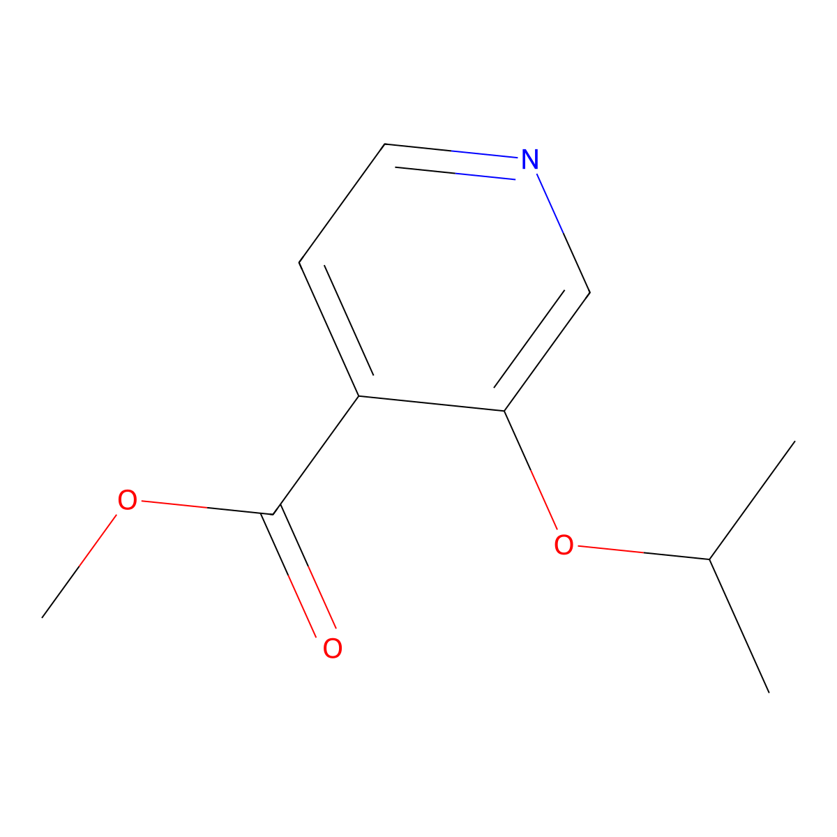 Methyl 3-isopropoxyisonicotinate molecular structure, CAS 2111664-42-5