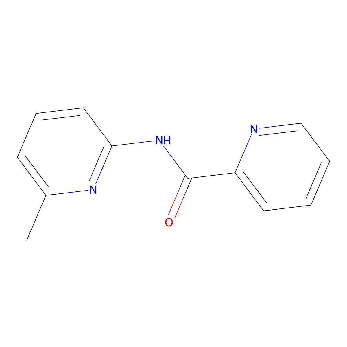 N-(6-methylpyridin-2-yl)pyridine-2-carboxamide molecular structure, CAS 211174-57-1