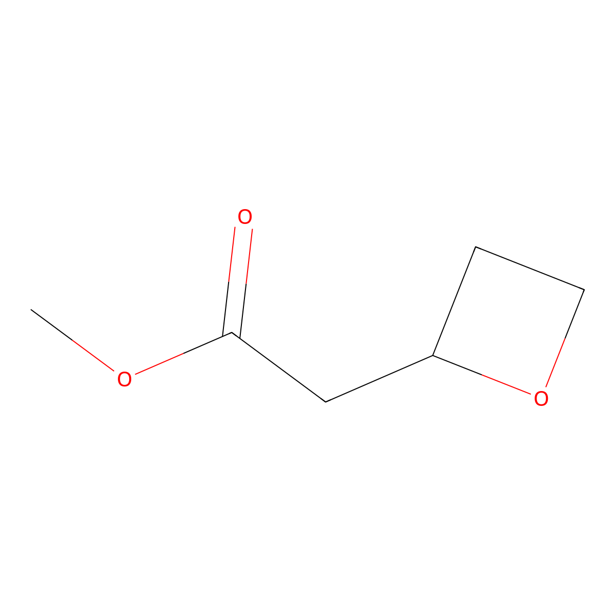 Methyl 2-(oxetan-2-yl)acetate molecular structure, CAS 2111786-72-0