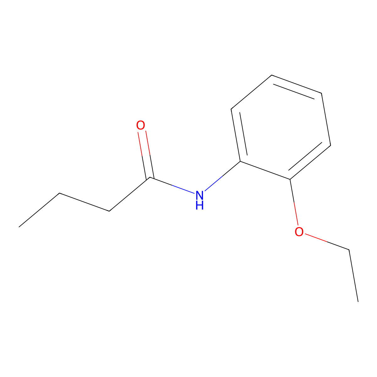 N-(2-ethoxyphenyl)butanamide molecular structure, CAS 21118-79-6