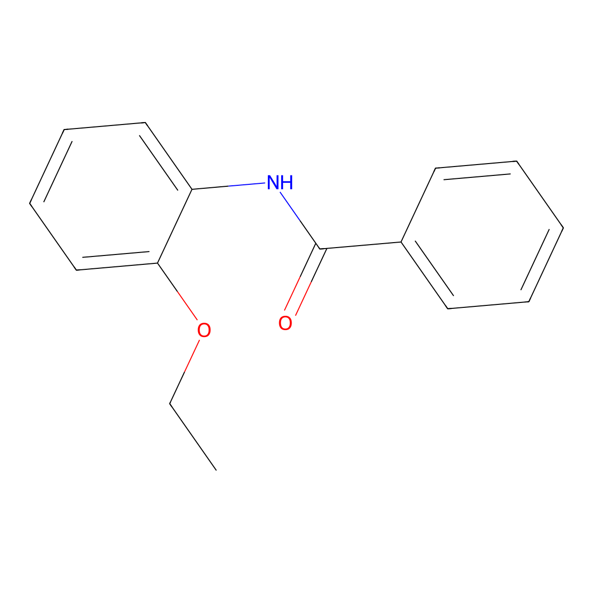 N-(2-ethoxyphenyl)benzamide molecular structure, CAS 21118-80-9