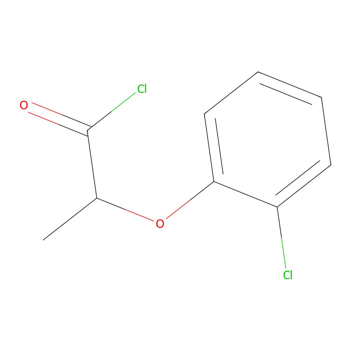 2-(2-Chlorophenoxy)propanoyl chloride molecular structure, CAS 211184-89-3