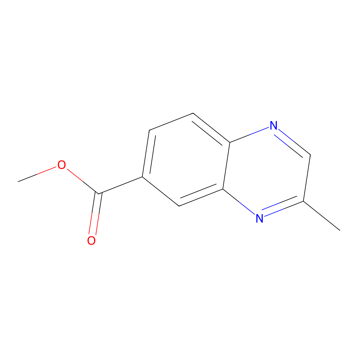 Methyl 3-Methylquinoxaline-6-carboxylate molecular structure, CAS 2111855-81-1
