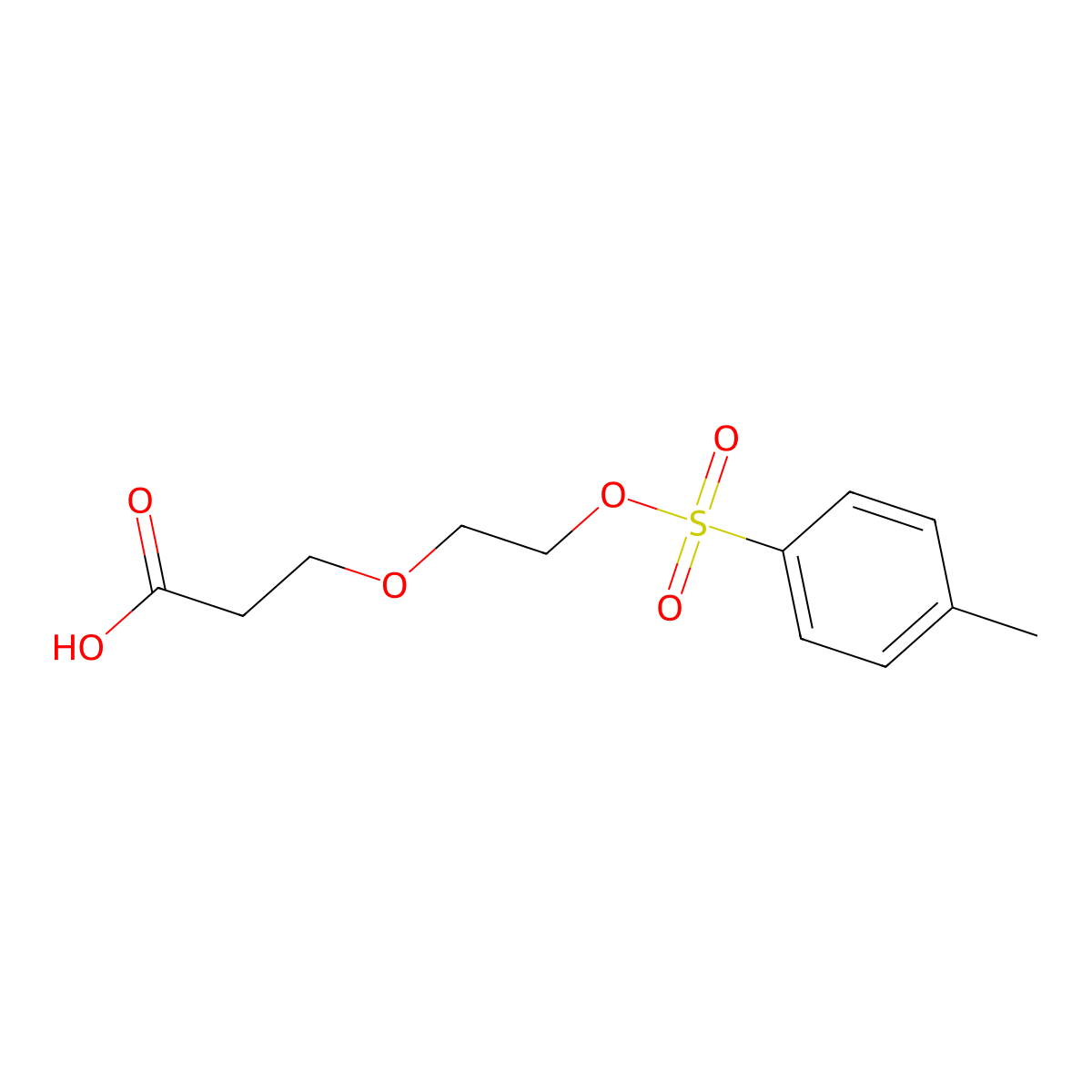 Tos-PEG2-acid molecular structure, CAS 2111895-60-2