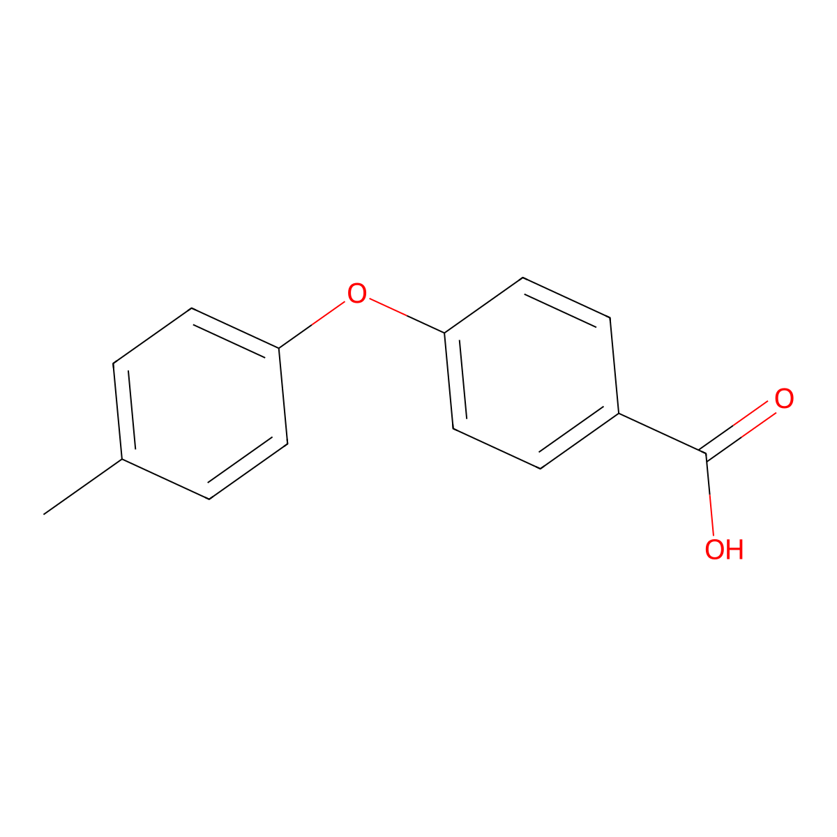 4-(4-Methylphenoxy)benzoic acid molecular structure, CAS 21120-65-0