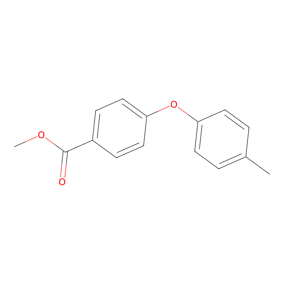 Methyl 4-(4-methylphenoxy)benzoate molecular structure, CAS 21120-72-9