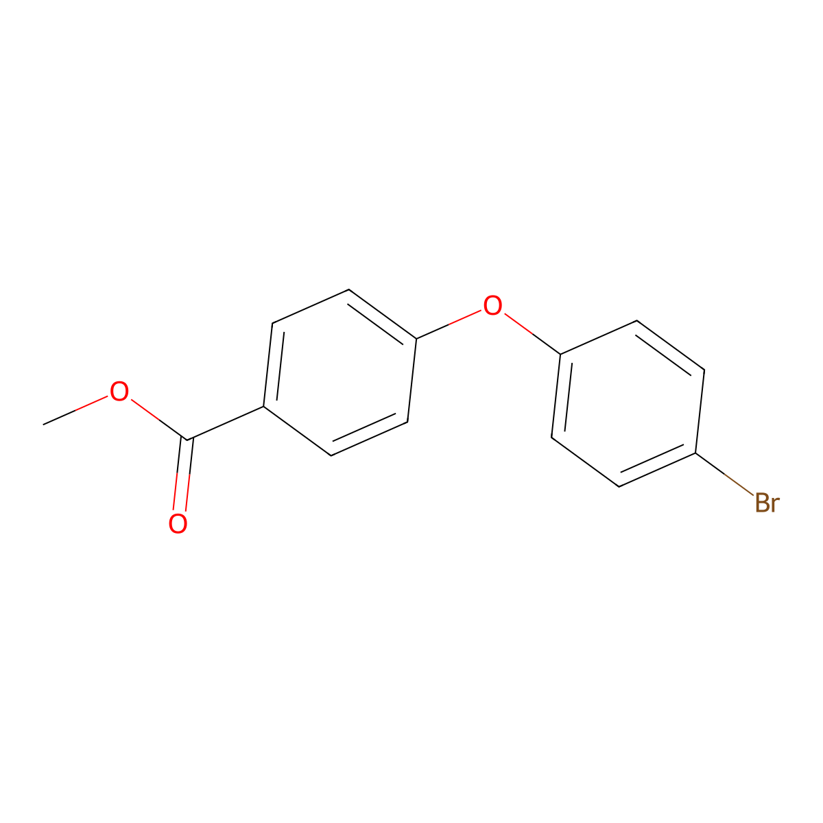 Methyl 4-(4-Bromophenoxy)benzoate molecular structure, CAS 21120-75-2