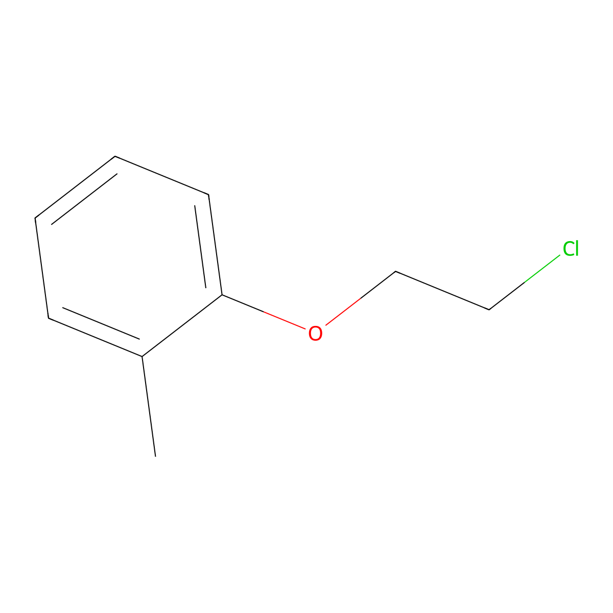 1-(2-Chloro-ethoxy)-2-methyl-benzene molecular structure, CAS 21120-79-6