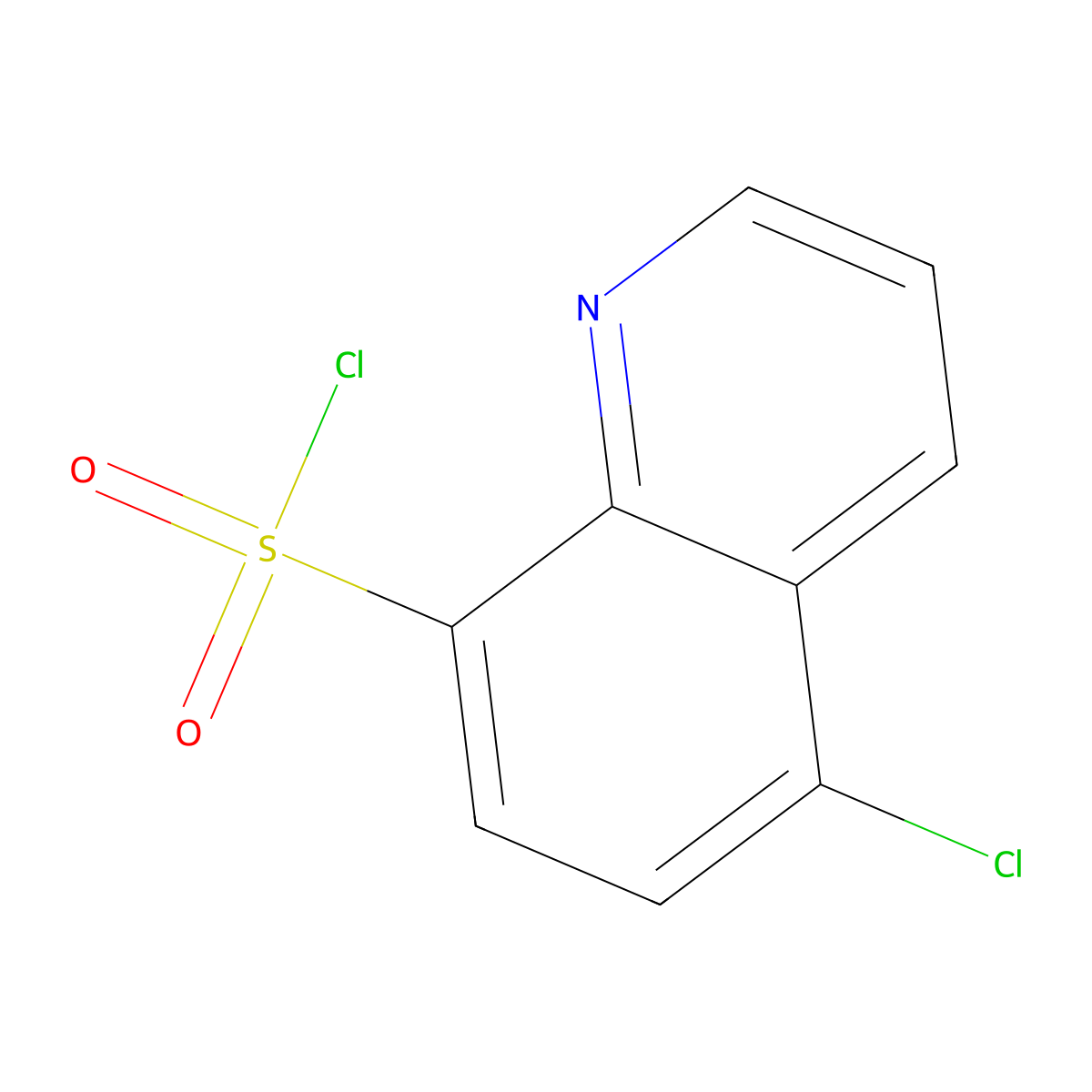 5-chloroquinoline-8-sulfonyl Chloride molecular structure, CAS 21121-54-0