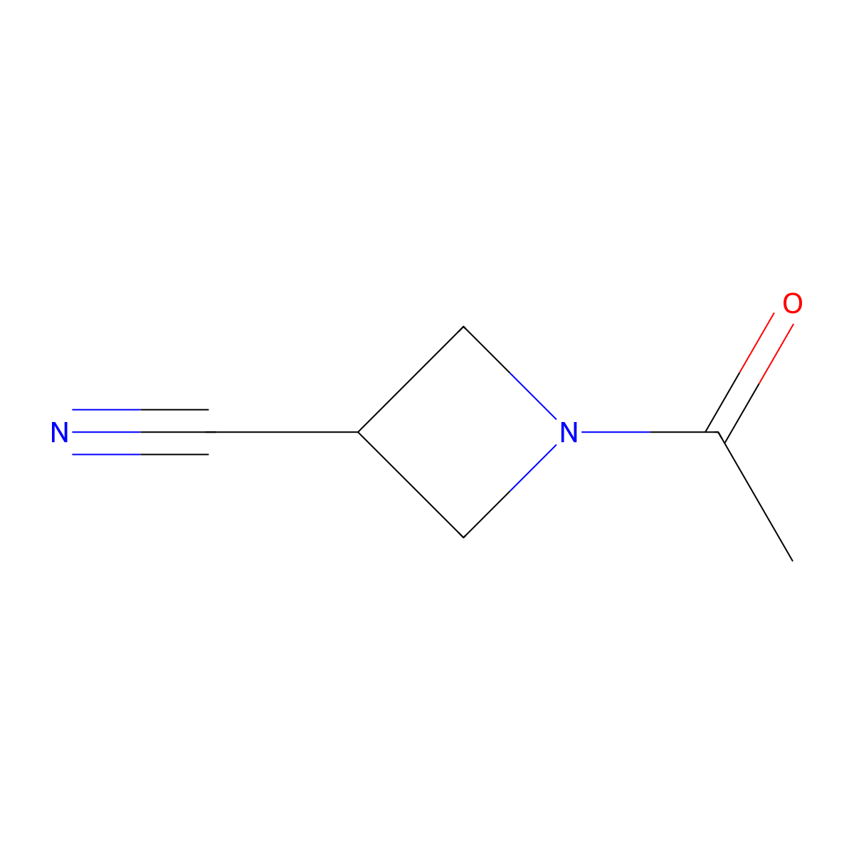 1-Acetylazetidine-3-carbonitrile molecular structure, CAS 2112395-13-6