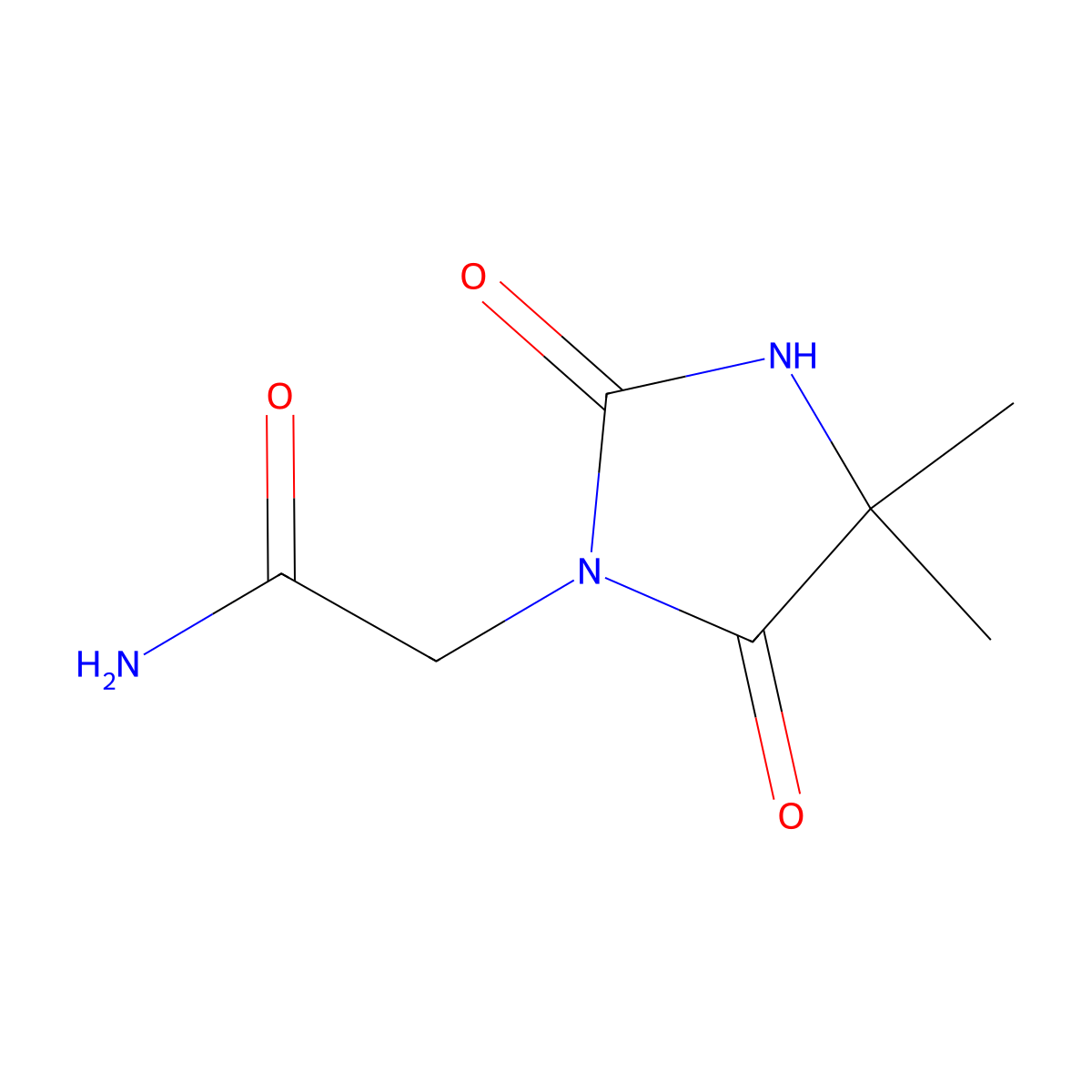 2-(4,4-Dimethyl-2,5-dioxoimidazolidin-1-yl)acetamide molecular structure, CAS 211248-43-0