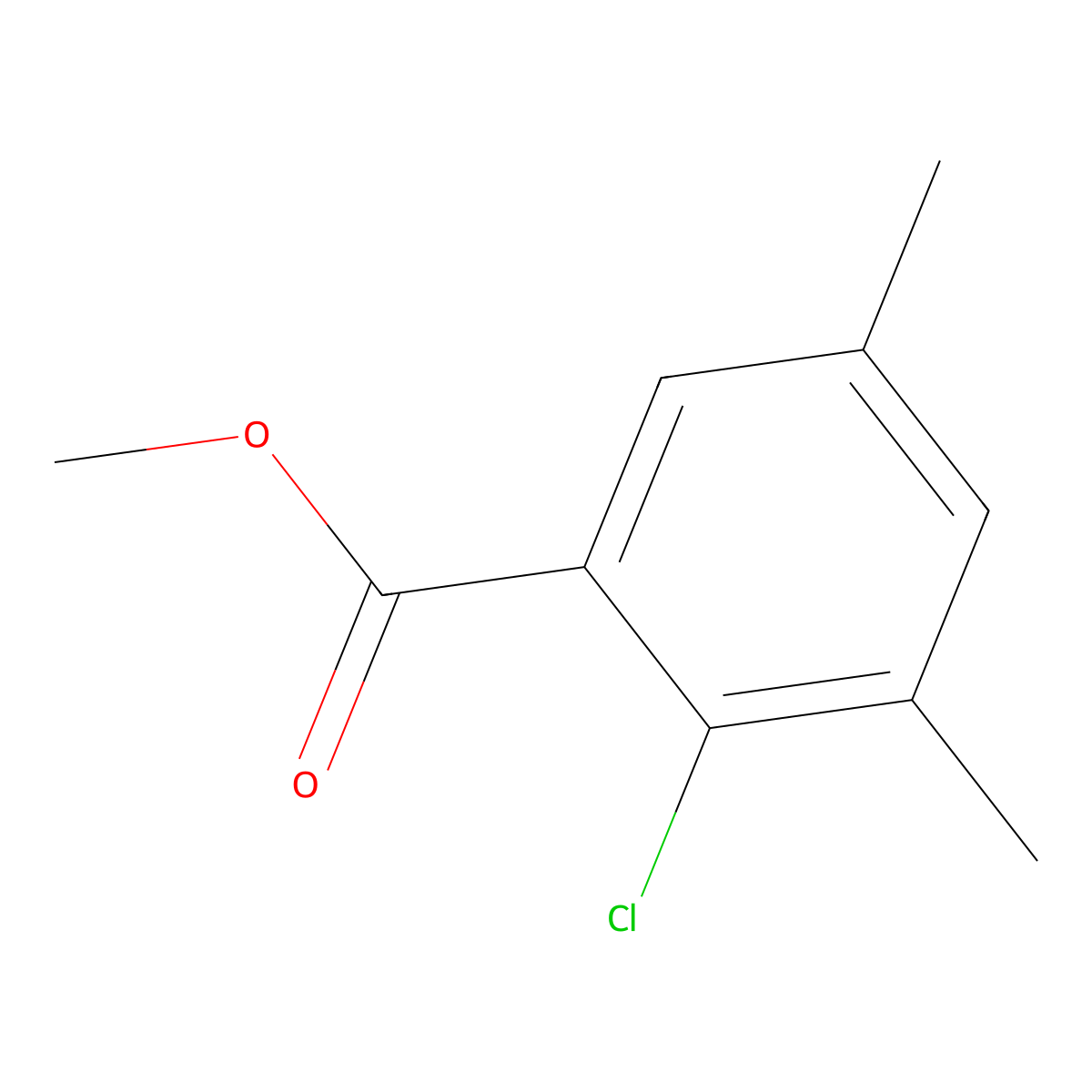 Methyl 2-chloro-3,5-dimethylbenzoate molecular structure, CAS 2112501-31-0
