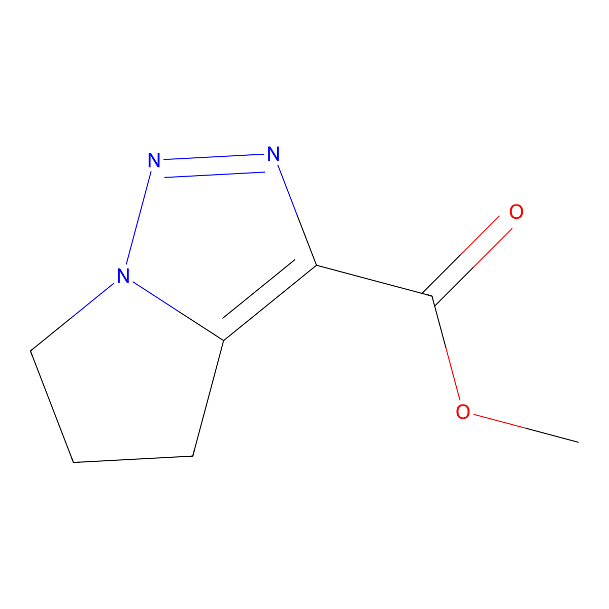 methyl 4H,5H,6H-pyrrolo[1,2-c][1,2,3]triazole-3-carboxylate molecular structure, CAS 2112653-02-6