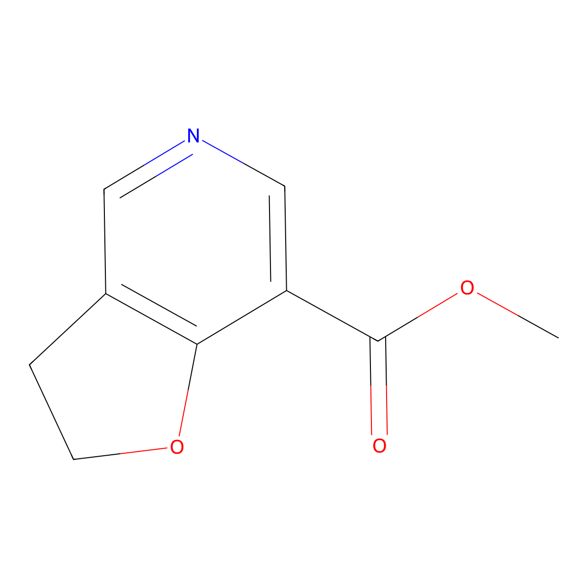 methyl 2H,3H-furo[3,2-c]pyridine-7-carboxylate molecular structure, CAS 2112653-78-6